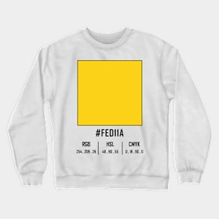 #fed11a yellow Crewneck Sweatshirt